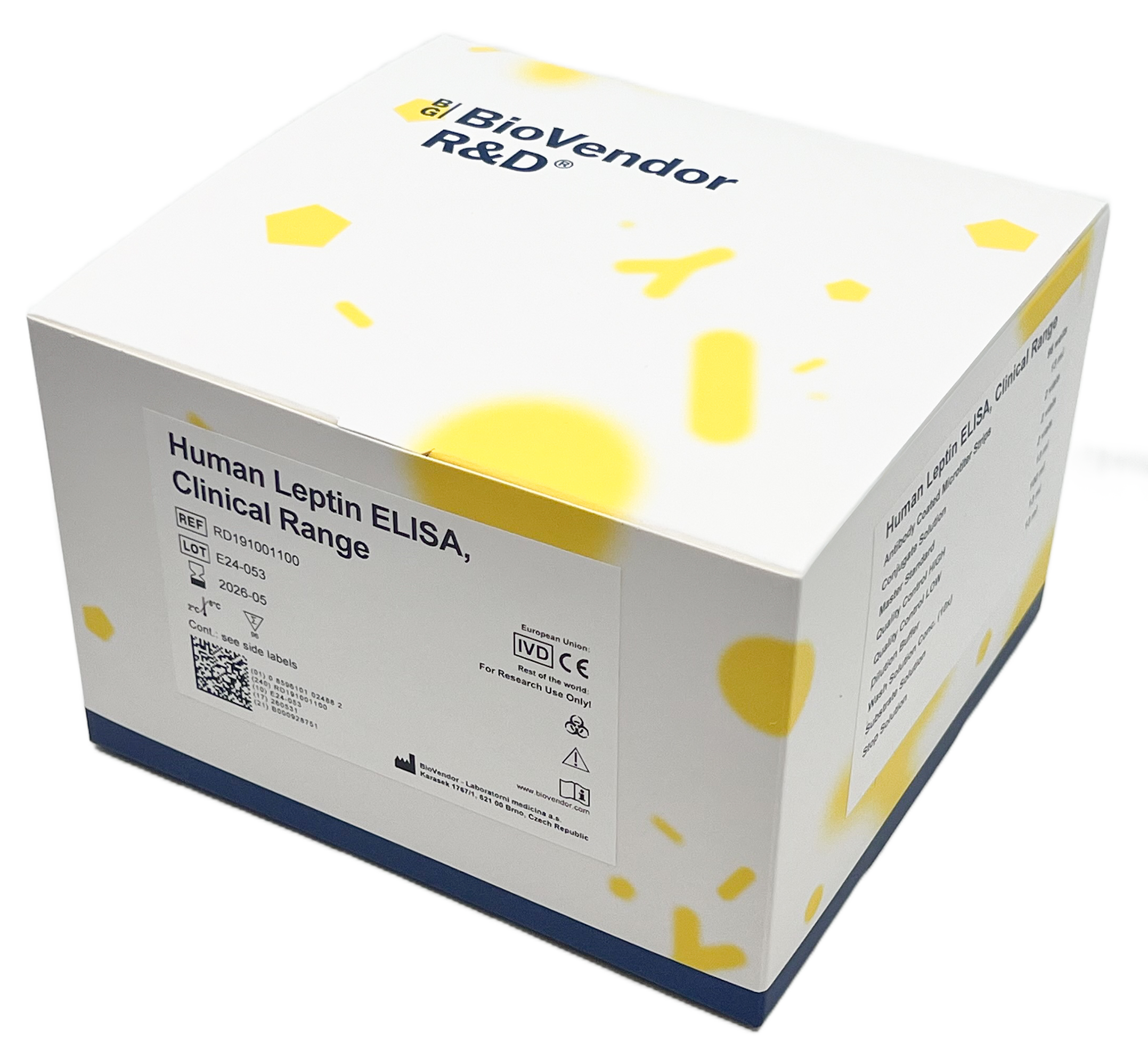 Leptin Human ELISA, Clinical Range